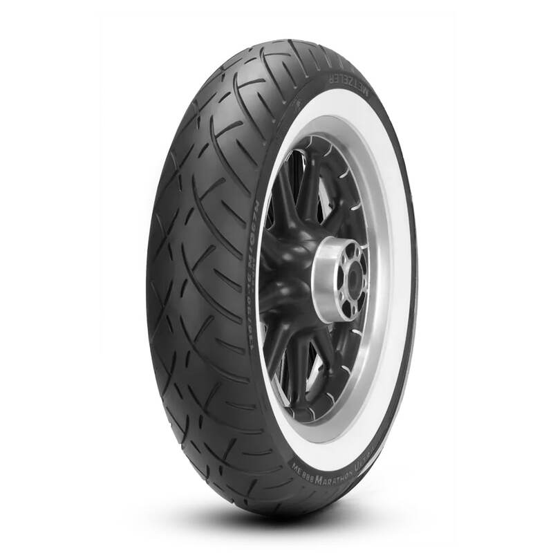 Pneu METZELER ME 888 MARATHON ULTRA (F) WW Flancs Blancs 130/80 B 17 M/C 65H TL