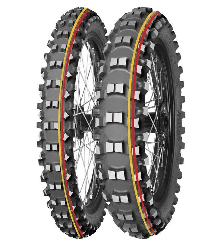 Pneu MITAS TERRA FORCE-MX SM 70/100-19 NHS 42M TT SOFT TO MEDIUM RED YELLOW