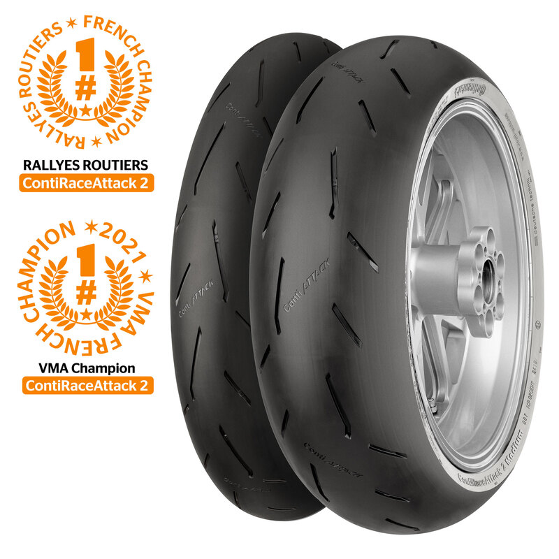 Pneu CONTINENTAL CONTIRACEATTACK 2 MED 190/55 ZR 17 M/C 75W TL