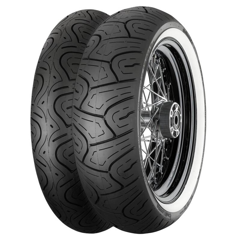 Pneu CONTINENTAL CONTILEGEND REINF WW Flancs Blancs MT90 B 16 M/C 74H TL